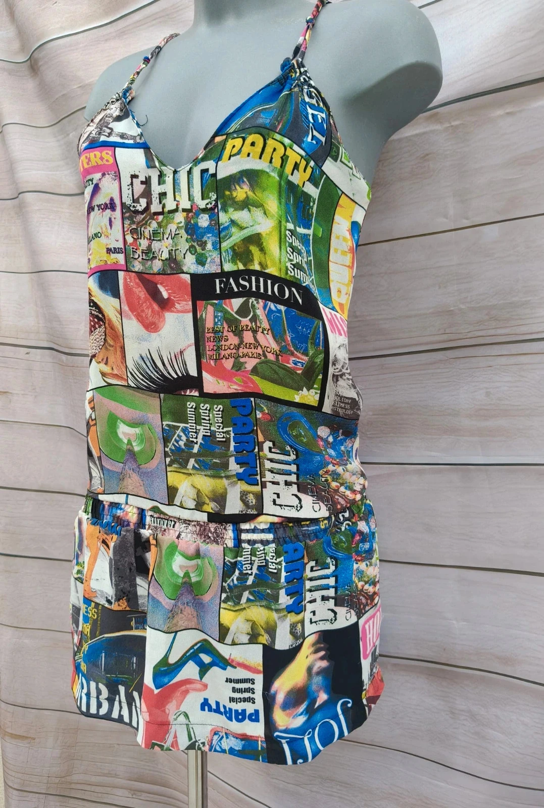 Vestido Curto / Top 2 em 1 - Estampado Pop Art / Revista ♥ – photo 5
